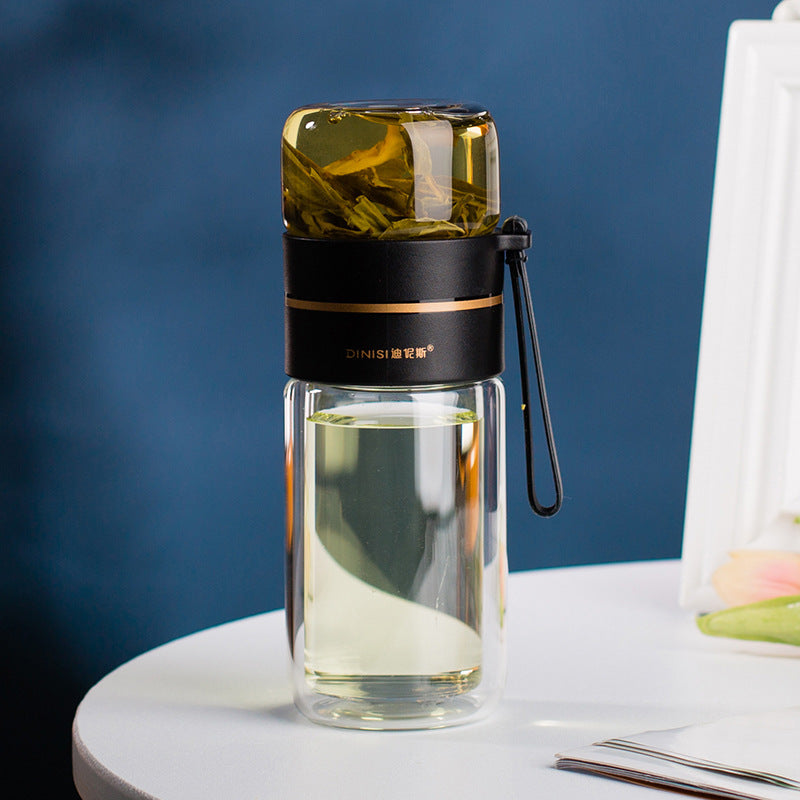 Glass Waterbottle with Tea Filter