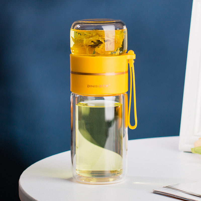 Glass Waterbottle with Tea Filter