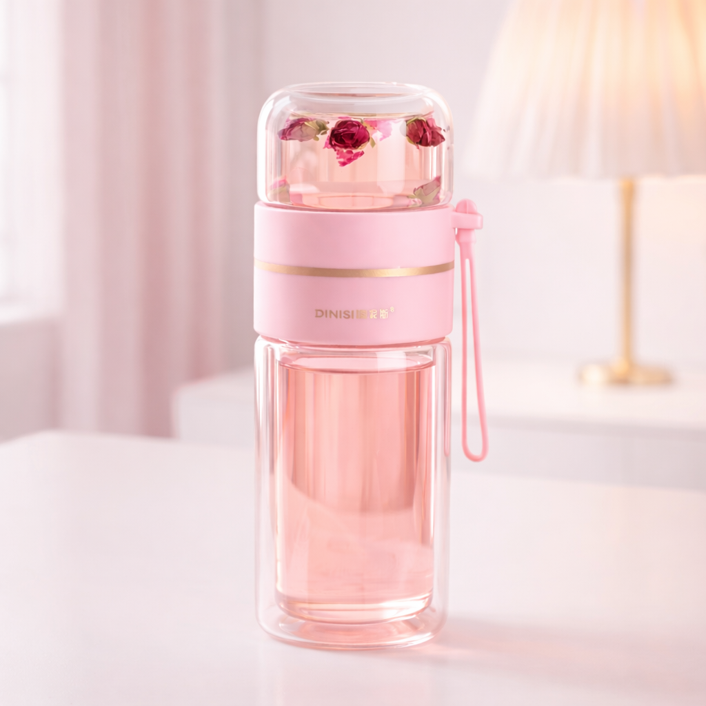 Glass Waterbottle with Tea Filter
