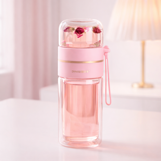 Glass Waterbottle with Tea Filter