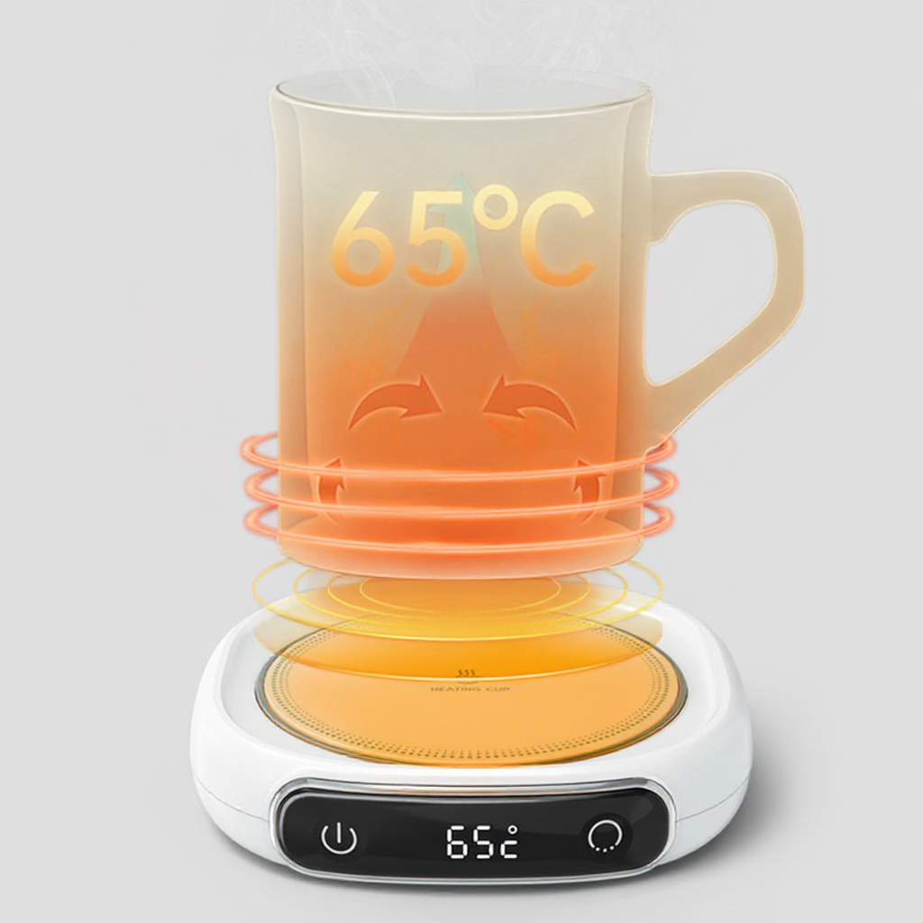 Smart heated coaster